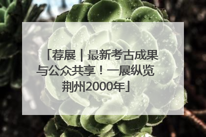 荐展｜最新考古成果与公众共享！一展纵览荆州2000年
